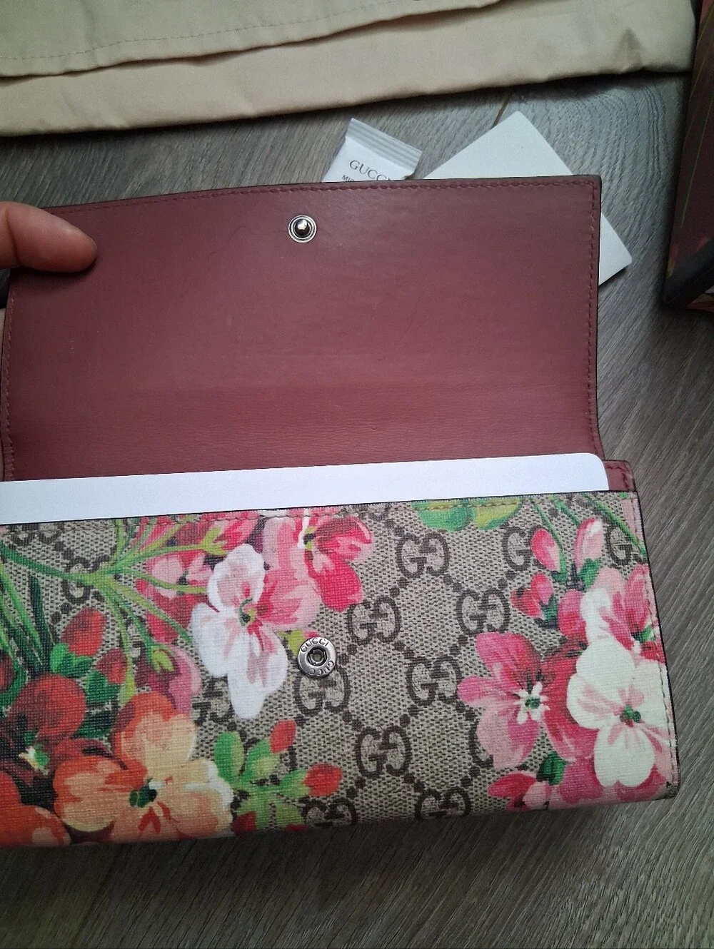 GUCCI Floral GG Blooms Long Wallet - Picture 4 of 7